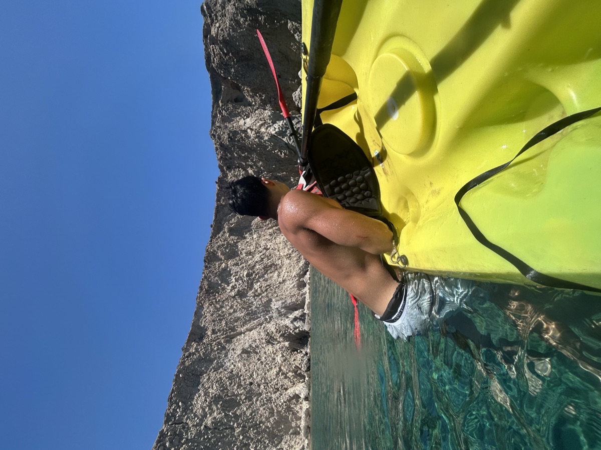 Kayak in Milos